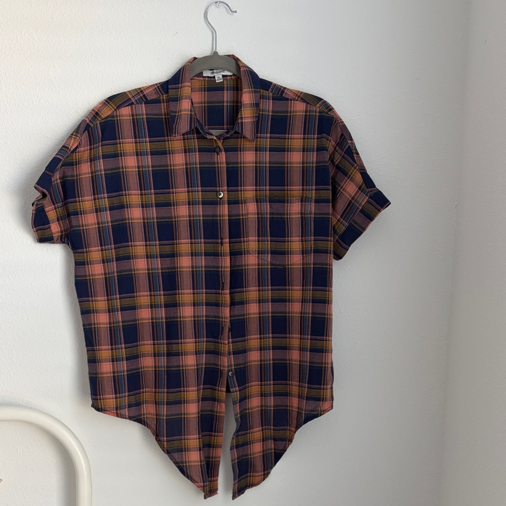 Madewell women Plaid Short Sleeve Shirt - Multicolor
